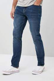 Sleek and Stylish: Men's Slim Mid-Rise Blue Jeans